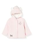  3 Pommes 3p40020 Veste Capuche Sudadera, Rosa (Rose Bonbon 300), 1-3 Meses (Talla del Fabricante: 1M) para Bebés