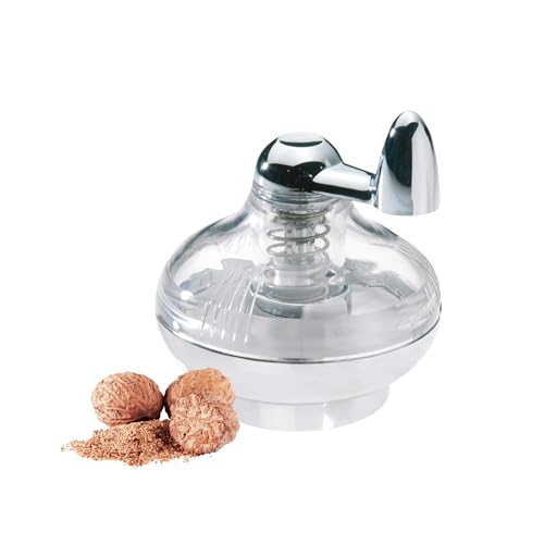 Westmark Muskatmühle, Mit Vorratsfläche, Kunststoff/Rostfreier Edelstahl, Silber/Transparent, 69572260