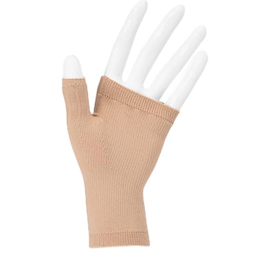 Juzo 20-30 mmHg Soft Seamless Gauntlet, Left Beige, L
