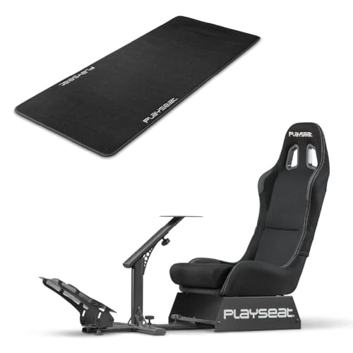 Playseat REM.00004 Evolution Sim Racing Cockpit | Comfortable Racing Simulator Cockpit | Compatible with All Steering Wheels & Pedals on The Market | Supports PC & Console | Actifit Edition