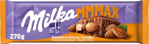 Milka MMMAX Tableta Grande de Chocolate Leche y Almendras Tostadas, 270g