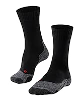 FALKE Herren Wandersocken TK2 Explore M So Wolle Funktionsmaterial antiblasen dick 1 Paar, Schwarz Black-Mix 3010-O, 44-45