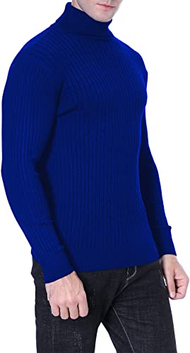 QZH.DUAO Men's Casual Slim Fit Turtleneck Pullover Sweaters3