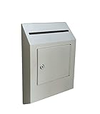 FixtureDisplays® Metal Donation Suggestion Rent Check Box Tithe Prayer Collection Cash Key Drop 18623-NEW-NF