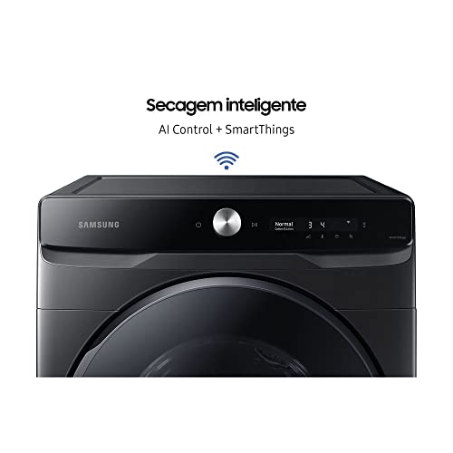 Secadora à Gás Samsung DV6700A SmartThings 20kg Black Inox 110V DVG20A6470V/AZ
