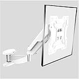 TV-Ständer, Sockelhalterung, TV-Wandhalterung, weiße Bildschirmhalterung, verdickte Art, drehbares TV-Rack, universelles Teleskop (Weiß B) (Weiß B)