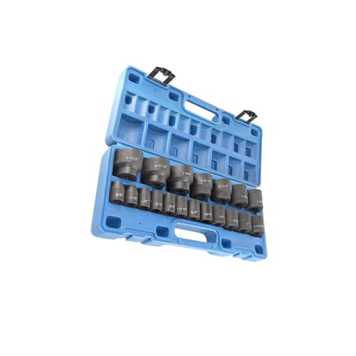 Coffret de douilles 1/2 acier robuste 19 pièces compact - 6