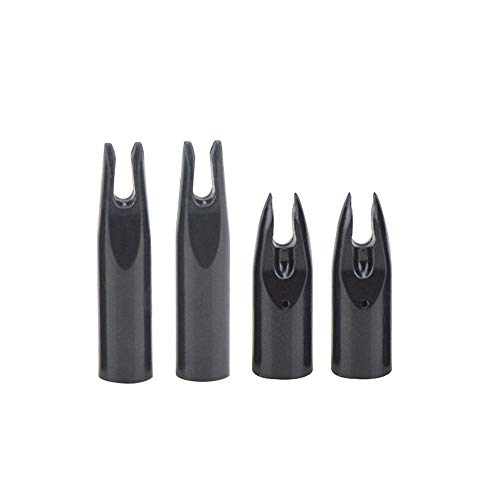 ZSHJG 50Pcs Tir à l'arc Flèche Encoche Encoche de la Flèche en Plastique Arrow Nocks de Remplacement pour Les flèches Accessoires (Noir, ID: 7mm)