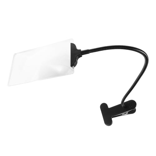 GARVALON Hands Magnifier Tool with Flexible Stand Large Magnifying for Reading Crafts and Close Work for Seniors Teens and Hobbyists