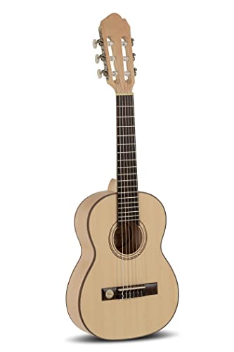 GEWA Konzertgitarre, klassische Gitarre Pro Natura Silver - 1/2 Größe (ca. 7-9 Jahre) - Massive Fichtendecke - Boden/Zarge Ahorn...
