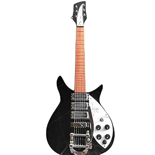 AMINIY Guitare électrique Paletwood Touche Jazz avec Pick-up Acoustique Steel String Guitare électrique en Noir (Color… - Les Beatles, Paul McCartney, John Lennon, RIngo Starr, George Harrison