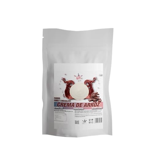 Hiperion Nutrition - Crema de Arroz Instantánea Sabor Doble Chocolate 1KG - Harina de Arroz Hidrolizada Pregelatinizada - Fácil Digestión - Ideal Desayunos y Fitness