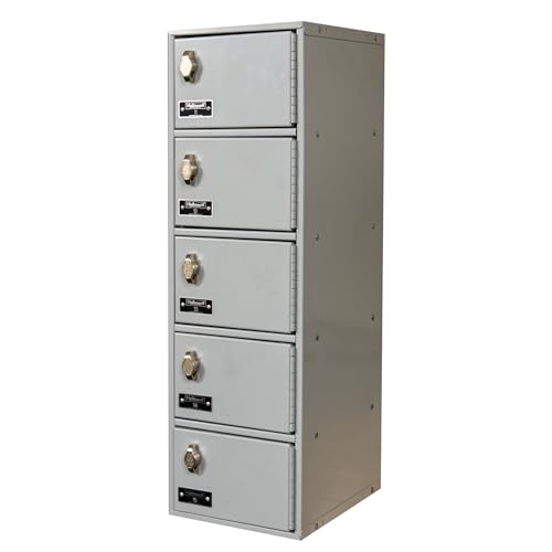 Image of Hallowell, Cell Phone /Tablet Locker, Height 30.5 in, Width 9 in, Color Gray, Model# UCTL192(30)-5A-PL