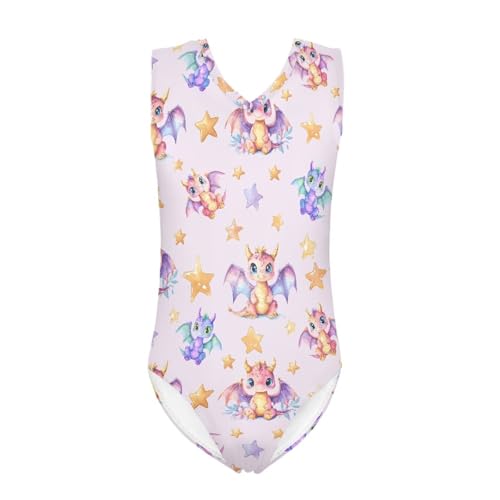 Image of INSTANTARTS Leopard Leotard Girl Gymnastics Toddler Tank Biketards One Piece