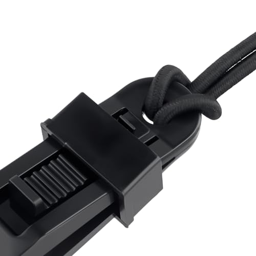 Clips de lona de alta presión y cuerdas de bola negras para accesorios de exterior 8