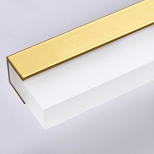 Image of PRESDE 24 inch LED Vanity Light Bar, Modern Brushed Gold Bathroom Light Fixtures Over Mirror