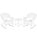 Jeco W00206R-B_2-RCES 3 Piece Rocker Wicker Chair Set, White