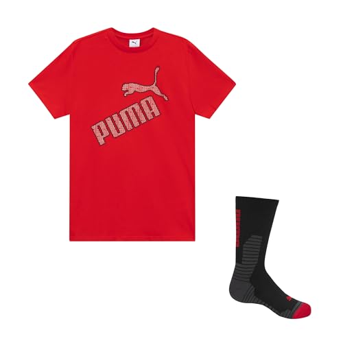 Image of Puma Boys' Graphic T-Shirt & Crew Sock Set