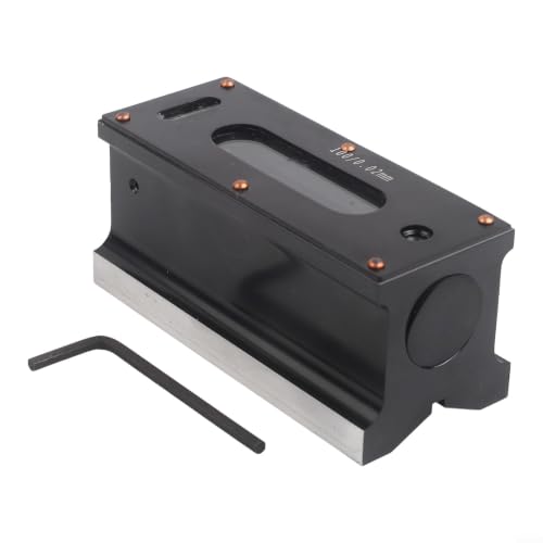 Nivel de tira de 100 mm para alineación de tornos con base de ranura en V industrial 3