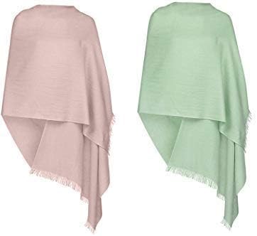 PELOSet Of 2 Long Soft Women Fashion Pure Cotton Scarf Wrap Stole Scarves For Summer 30 Gram Pack Of 1 (M23)