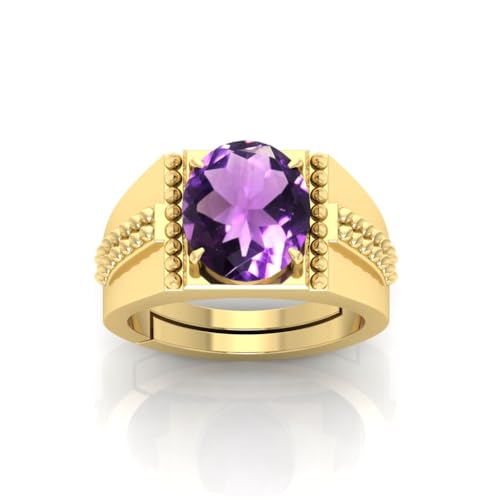 Bague améthyste plaqué or pour illuminer vos tenues au quotidien