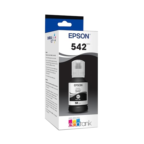 EPSON 542 EcoTank Pro Ink Ultra-high Capacity Bottle Black (T542120-S) Works with ET-5150 5170 5180 5800 5850 5880 16600 16650