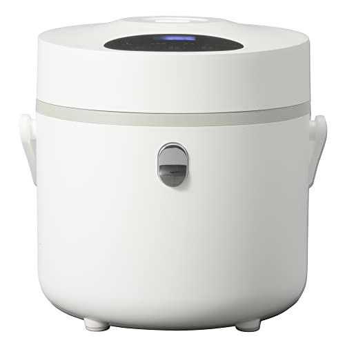 オーム電機 マイコン炊飯器 3合炊き 低糖質ご飯が作れる 玄米 おかゆ スープ おひとりさま 一人暮らし コンパクト シンプル ホワイト 白 COK-SH300A-W 08-3272 OHM