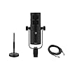 G4M USB Dynamic Broadcast Microphone with Mic Stand and XLR Cable #1
