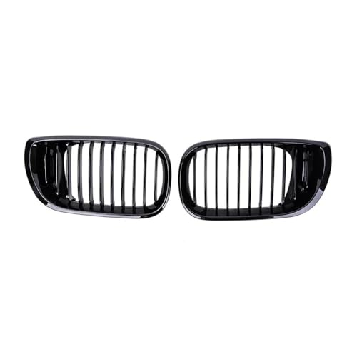 Parrilla delantera negra brillante de un solo listón para BMW Serie 3 E46 de 4 puertas
