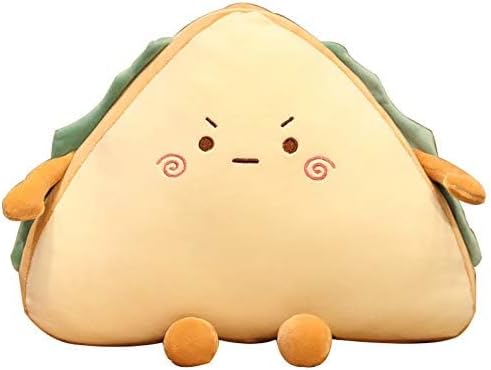 Miniatura 2 de JOSON Almohada de pan sándwich de doble propósito, adecuado para sofá, automóvil, oficina y decoración del hogar (11.8 pulgadas, enojado)