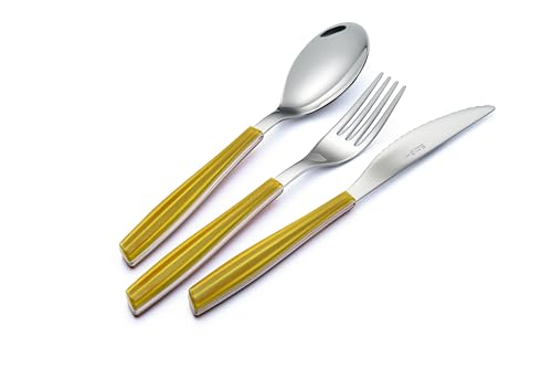 EME POSATERIE AETS18WA/13 Cubiertos, acero inoxidable 18/0, Metacrilato, ABS