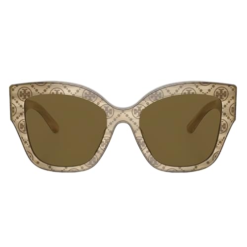 Tory Burch Sunglasses TY 7184 U 193373 Ivory Horn With Olive Monogram2