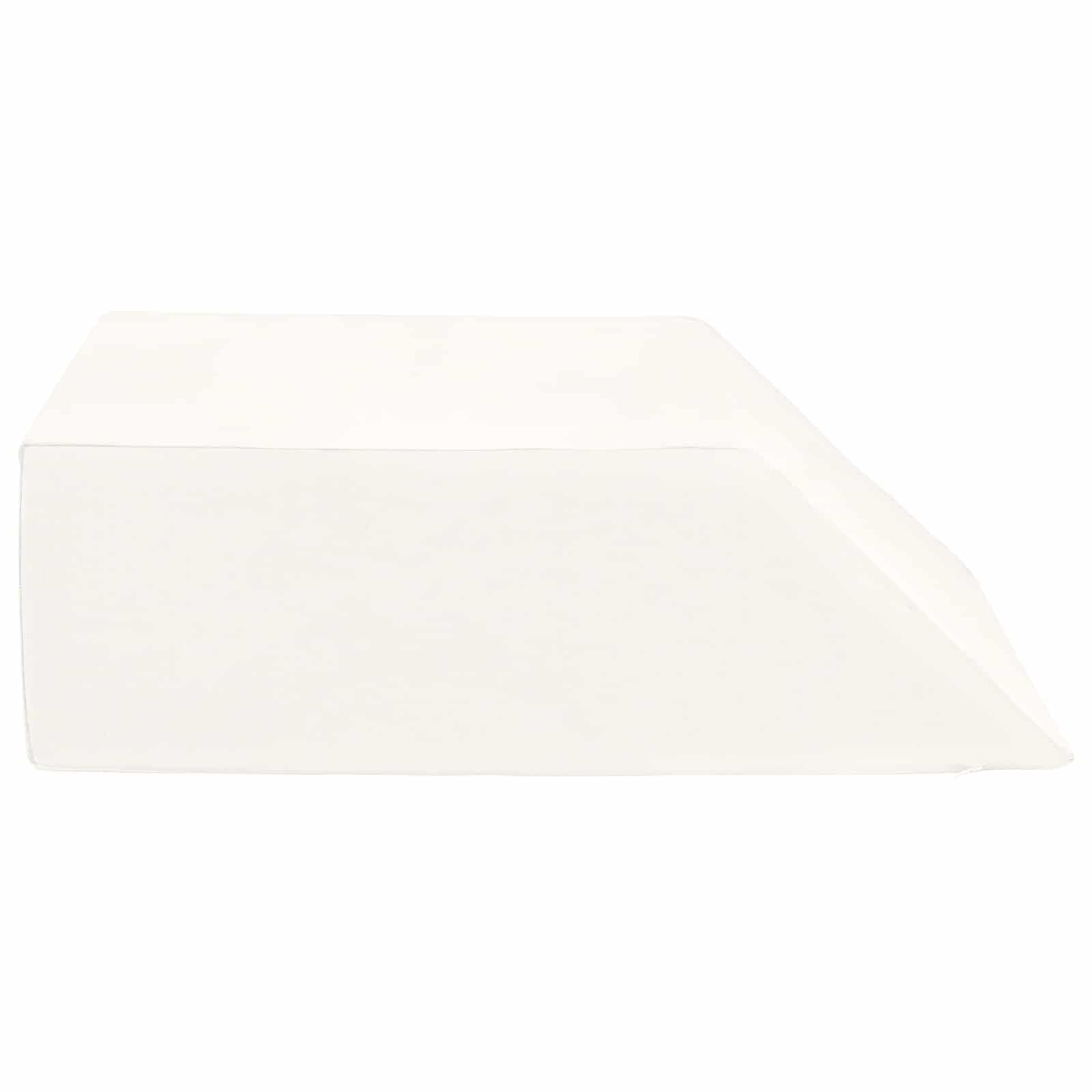 Fengshui Poduszka na nogi uniwersalna biała 63 x 52 x 19,5 cm pianka PU | Miękki aksamitny pokrowiec, zdejmowany pokrowiec, mocne wsparcie, wszechstronne zastosowanie