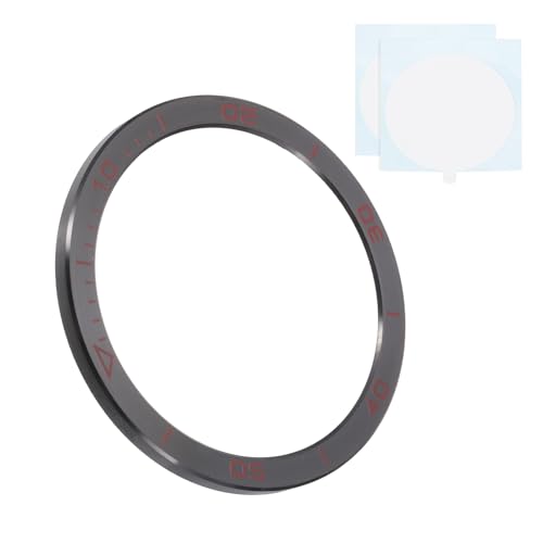 Insert de lunette de montre 51 mm sport pour Garmin Fenix 8X Solaire, anneau acier noir rouge rando