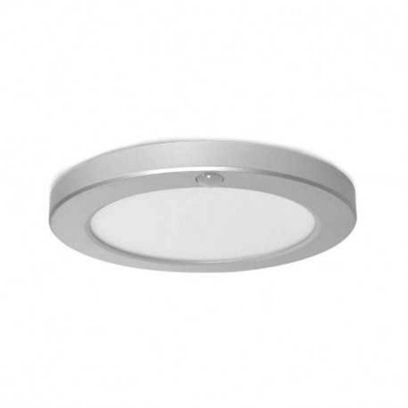ref 2 :100345 MIIDEX LIGHTING Plafonnier rond avec détecteur IR et collerettes ALDEBARAN Collerette Gris ALU - Éclairage, ampoule et luminaire