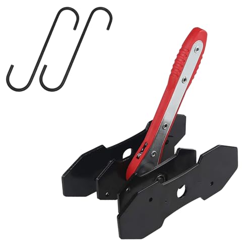 KALASREO Brake Caliper Tool - Ratcheting Piston Rewind Tool & Spreader Compressor Kit with 2 Hooks for Disc Brake Pad Replacement (Universal Fit Most Cars)