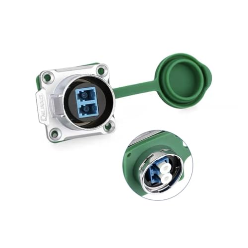 Connecteur aéronautique LP24 fibre optique double cœur monomode châssis anti-UV