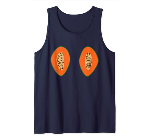 Camiseta de verano con forma de papaya Boobs Funny Fruit Camiseta sin Mangas