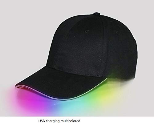 SHISI LED gorra de béisbol sombrero de luz deportes viaje fiesta sombrero con luz (color USB)