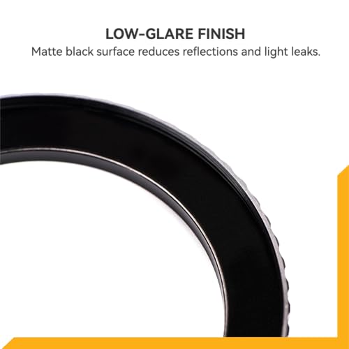 Anillo Adaptador NiSi Brass Pro de 49 mm a 58 mm, Paso Superior para Filtros de Lente, Aleación de Latón con Acabado Mate Negro para Reducir Reflejos, Fresado CNC para Instalación Suave miniatura 6