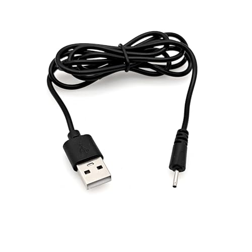 JZK USB Câble Chargement pour Ancien Nokia, Cordon câble Charge à Prise Jack cylindrique DC 2.0 x 0.6 mm Petite Broche 2mm pour téléphone Nokia 1208 2630...