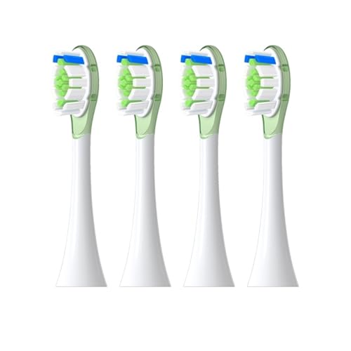 Ersatzbürstenköpfe For Kompatible Philips Diamond Schallzahnbürsten Der Serien HX6064, HX6930 Und HX6730 Mit Vakuumdüse A3(4 green A3)