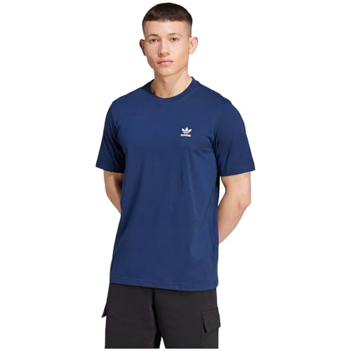 adidas Men's Camiseta Trefoil Essentials, Night Indigo, L