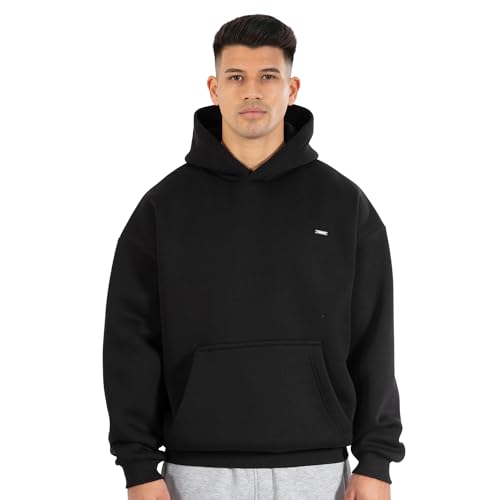 SMILODOX Herren Hoodie Dawson, Oversize Fit Langarm Oberteil mit Kapuze, Hoody Sweatshirt, Optimal f&uuml;r Sport, Streetstyle und Alltag, Bequem und Vielseitig Kombinierbar