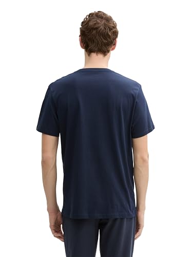 TOM TAILOR Herren T-Shirt mit V-Ausschnitt im Doppelpack, 10302 - Dark Blue, XXXL – Ansicht 7