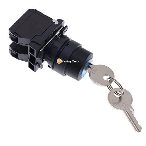 FridayParts Ignition Switch with 2 Keys 149536 for Skyjack Scissor
