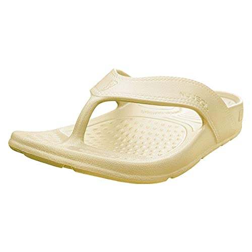 Image of NUUSOL Unisex Cascade Flip Flops; Non-Slip Hiking /Plantar Fasciitis Footwear; Soft Cushion, Lightweight & Comfortable; Arch Support & Textured Footbed, Pain Relief for Joint, Neck & Back Injuries