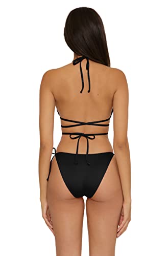 BECCA Women's Standard Rebecca Virtue Color Prism Side Tie Bikini Bottoms-Cheeky Coverage, Swimwear Separates3