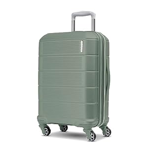 American Tourister Stratum 2.0 Expandable Hardside Luggage with Spinner Wheels, Carry-On, Jade Green