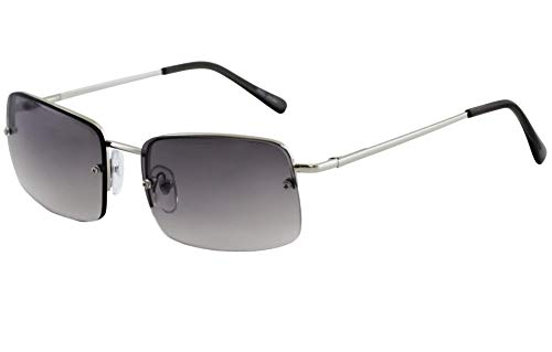 FLAWLESS EYEWEAR - Minimalist Medium Rectangular Sunglasses Clear Eyewear Spring Hinge4